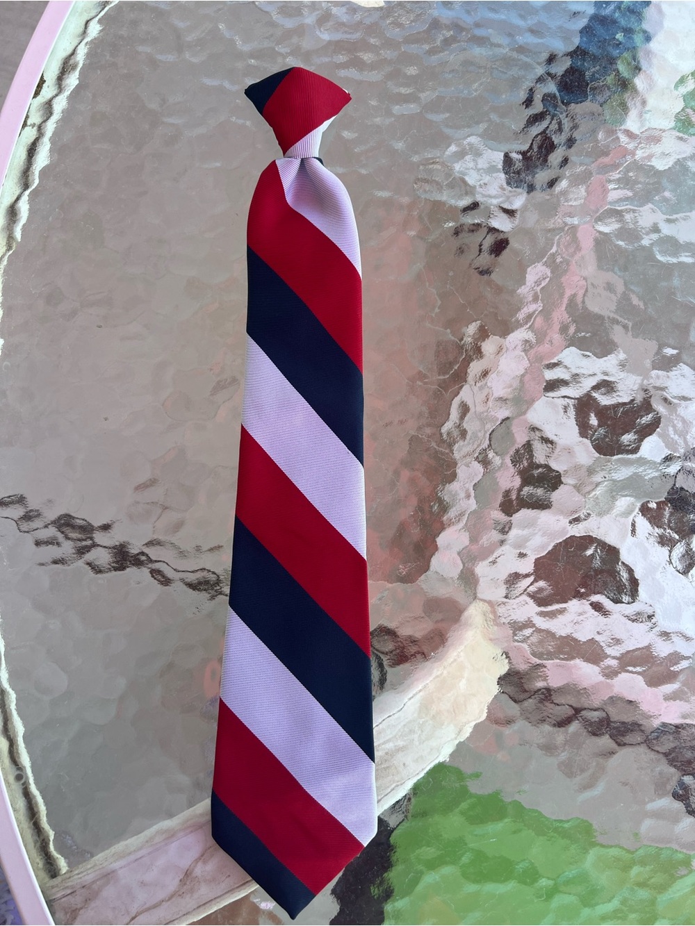 Austin Manor Red, White & Blue Clip-On Tie